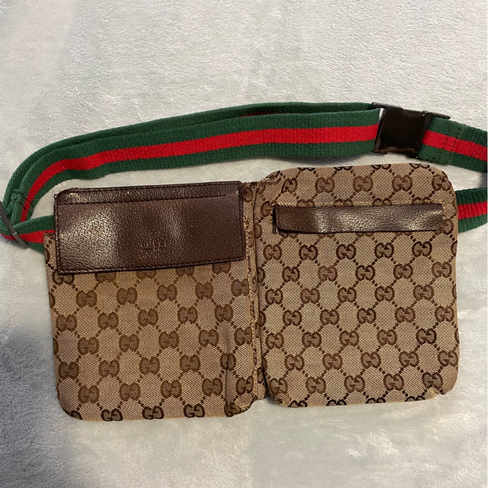 Gucci Belt Monogram - Double Pocket GG